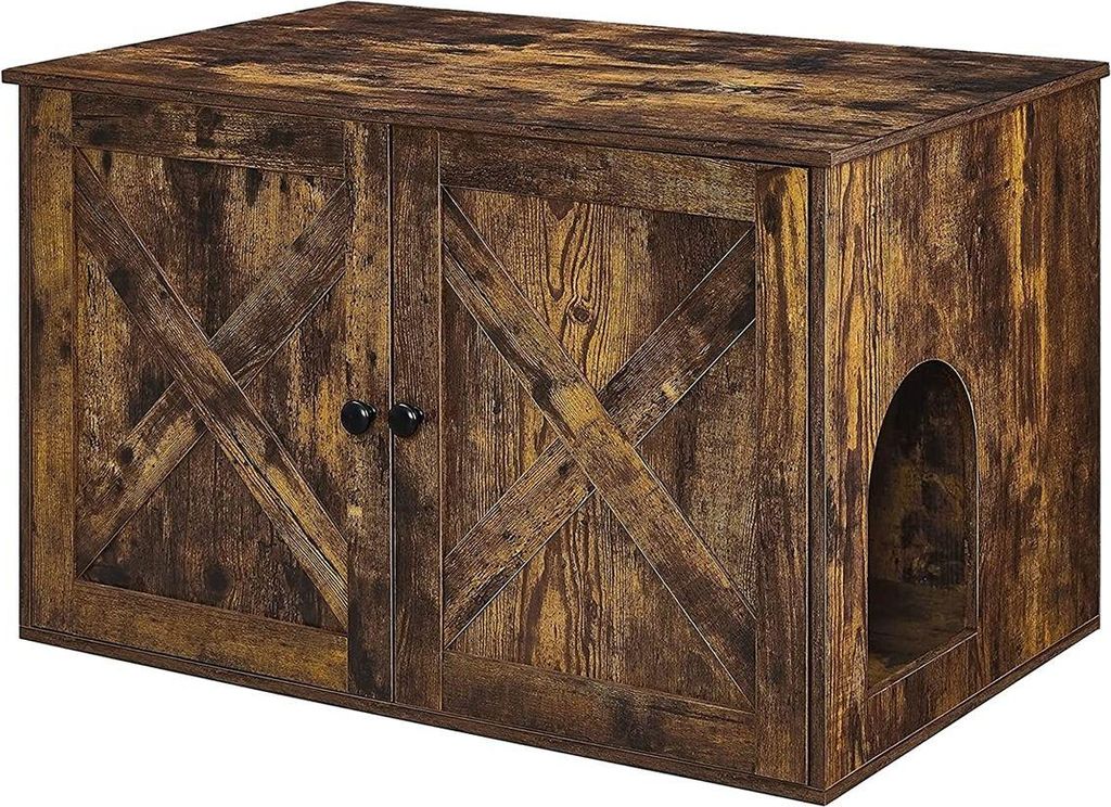Kattebakke skab – FEANDREA – vintage brun (80 × 53 × 49,2 cm)