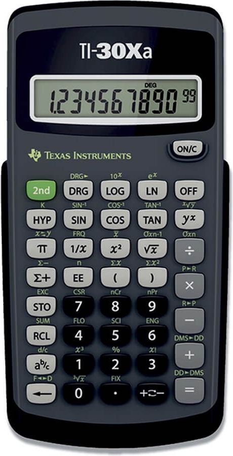 Texas TI-30Xa Instruments kalkylator 10 siffror