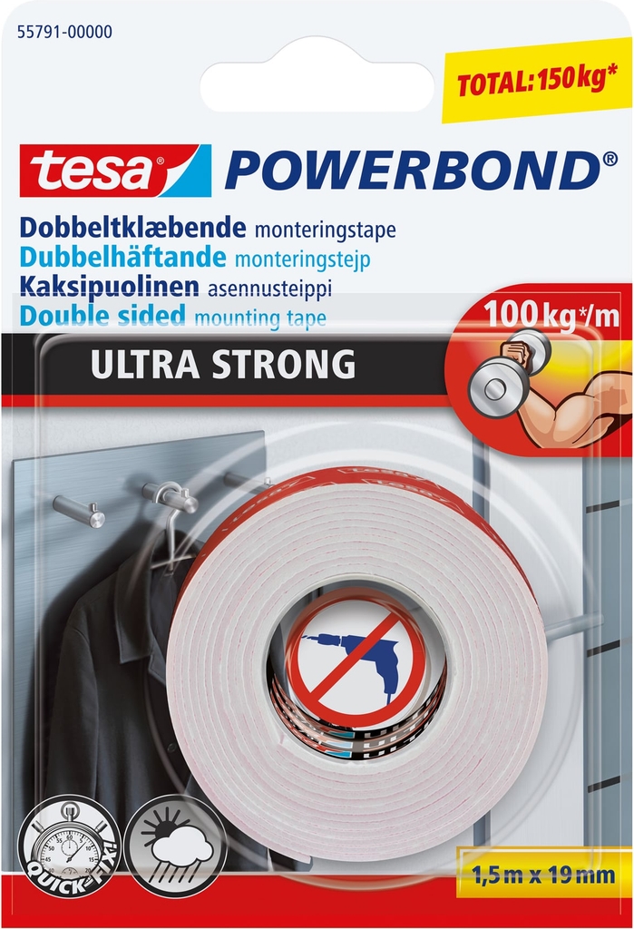 tesa® Powerbond Ultra Strong tape 19 mm x 1,5 meter