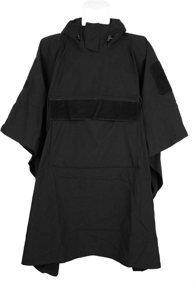 Fostex Softshell Regnponcho Svart