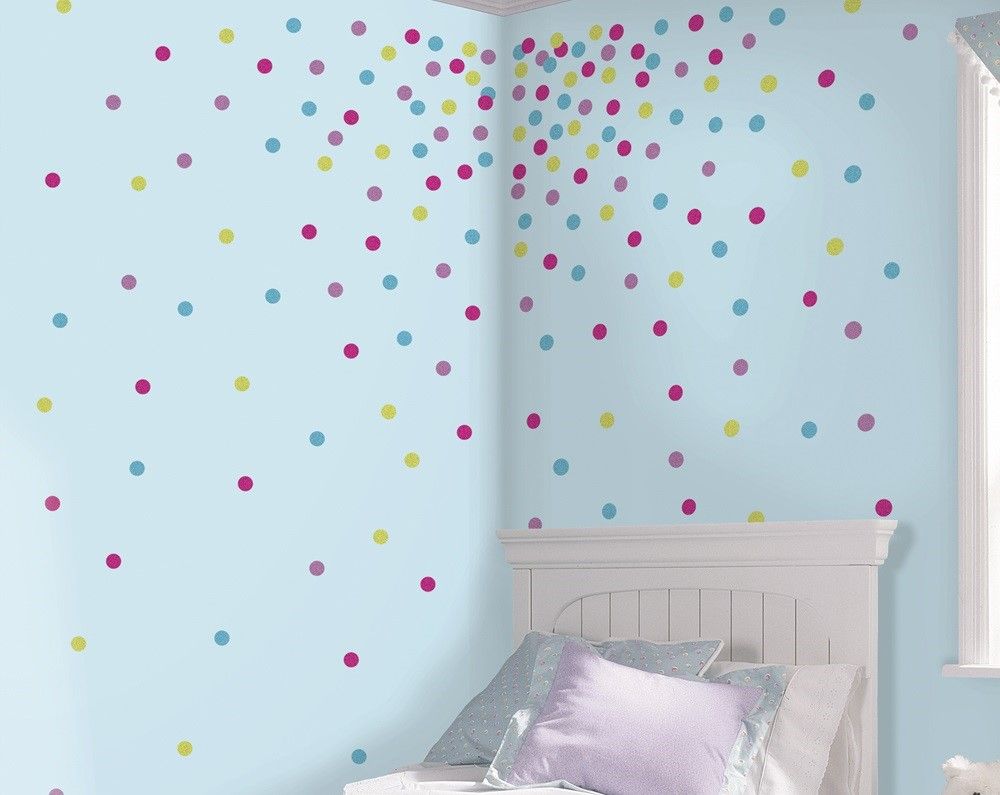 RoomMates Glitterkonfetti I Forskellige Farver Wallstickers