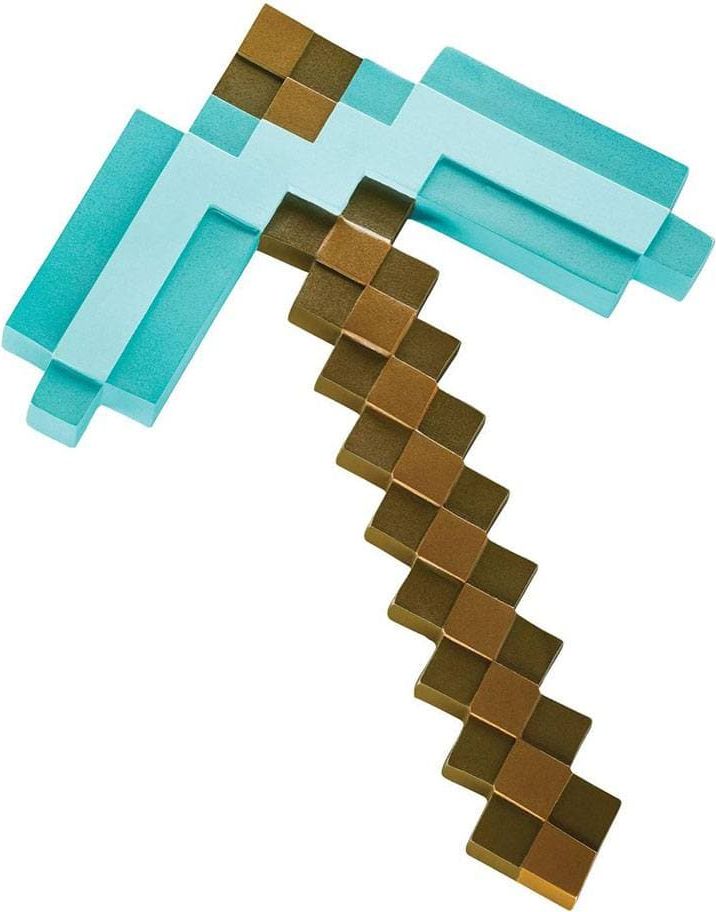 Minecraft Plastik Diamond Pickaxe Legetøjsvåben - GEEKD.dk