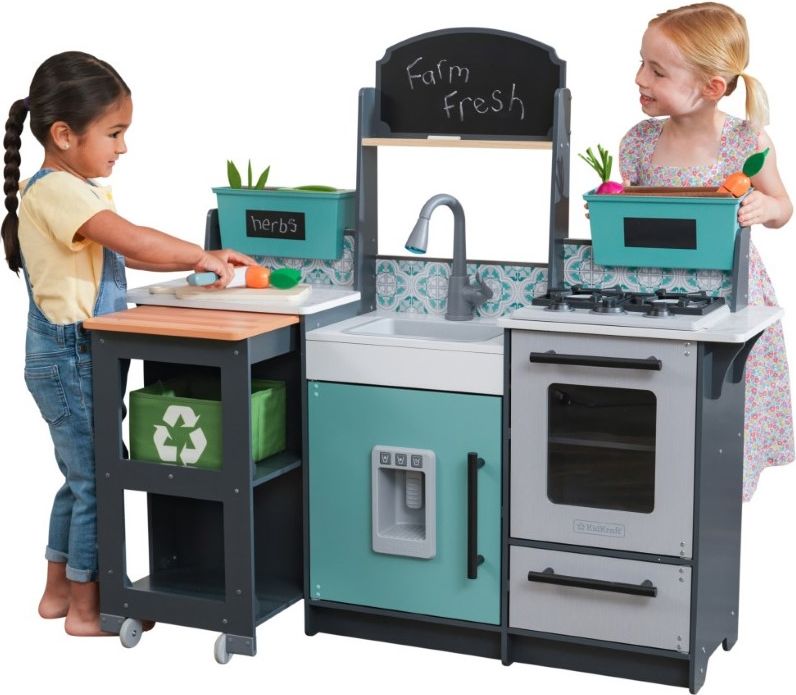Kidkraft Garden Gourmet Play Kitchen with EZ Kraft Assembly