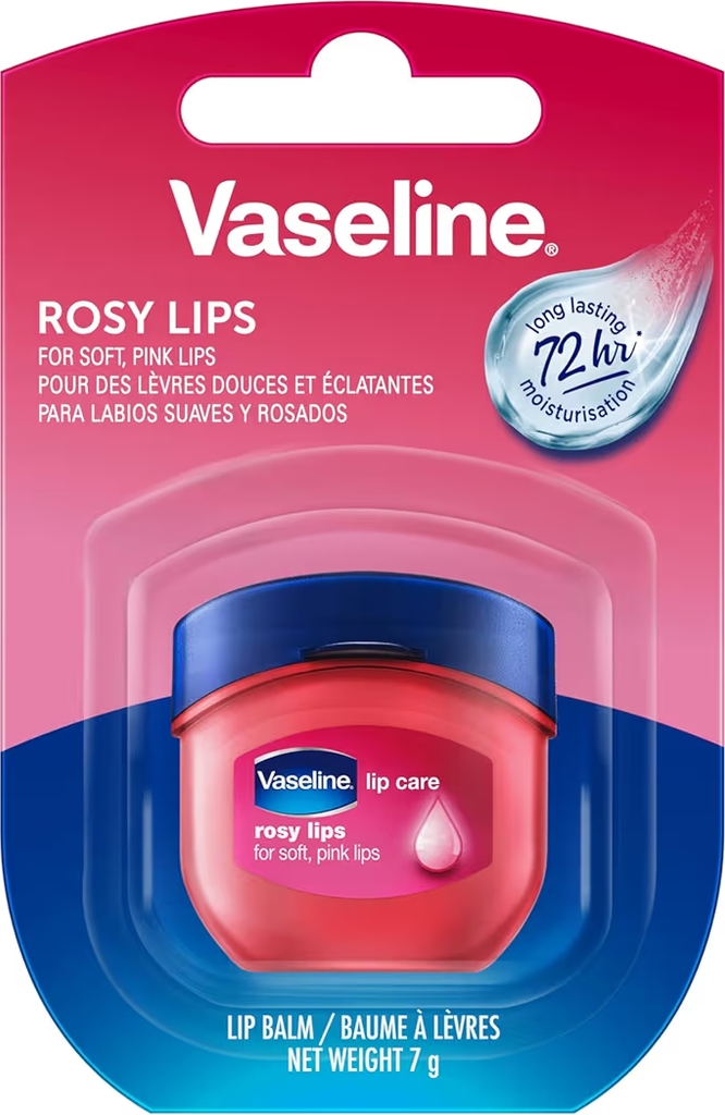 Læbepomade Vaseline Rosy Lips 7 g - fugtgivende
