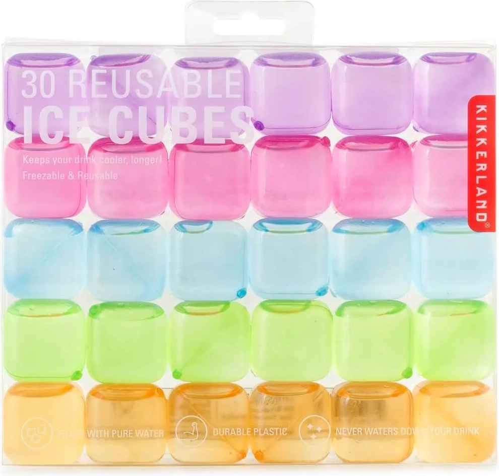 Kikkerland Reusable Ice Cubes- Set Of 30