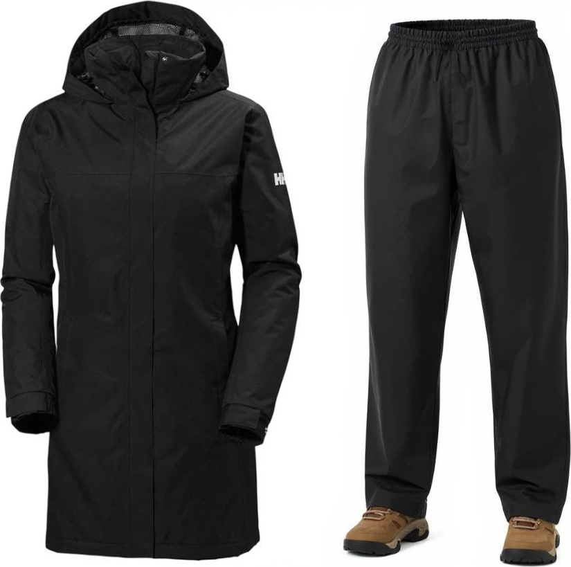 Helly Hansen Aden/HH regnställ, dam, svart