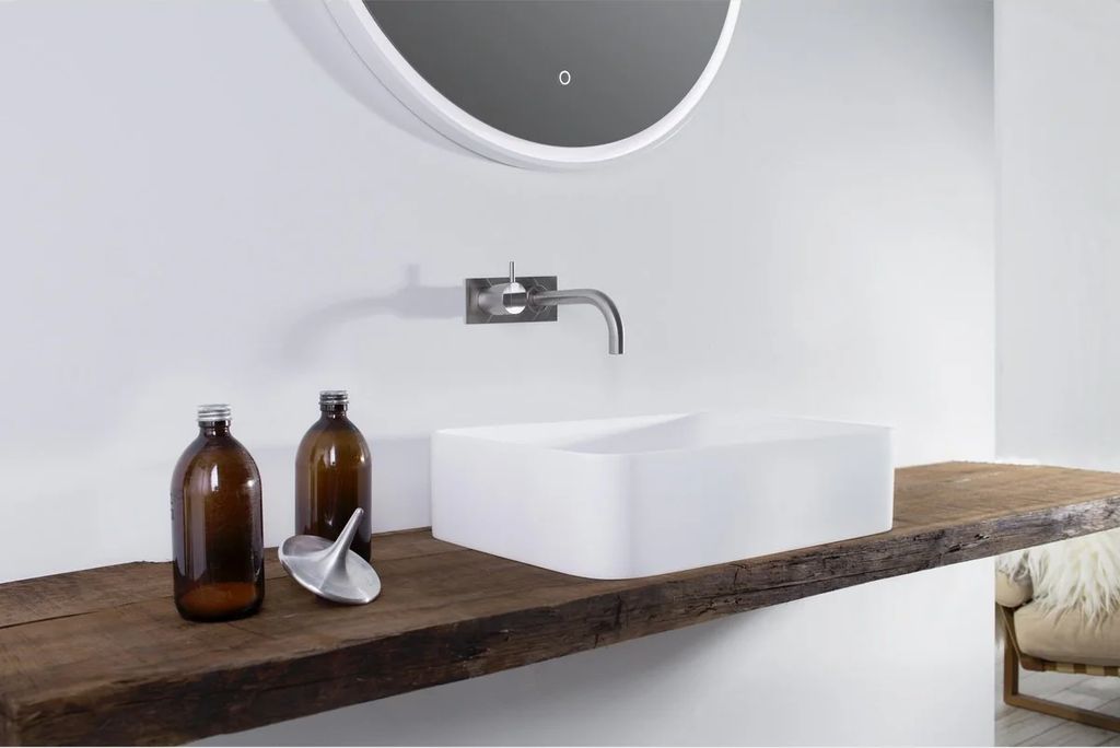 copenhagen bath stockholm firkantet r50 - mat hvid