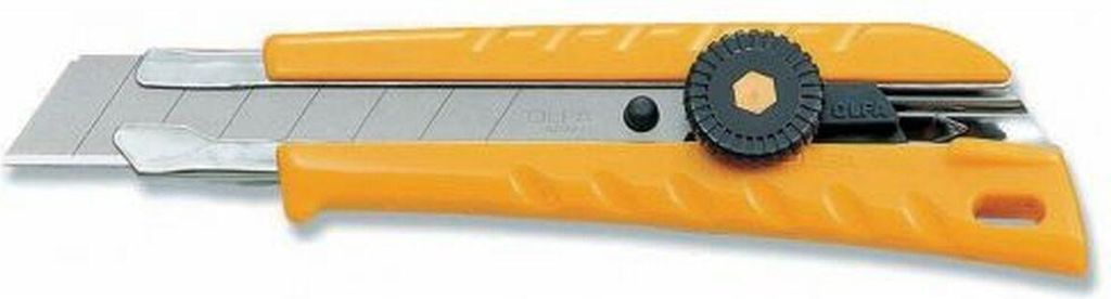 Olfa L-1 hobbykniv - gul, metal/plast, 18 mm klinge