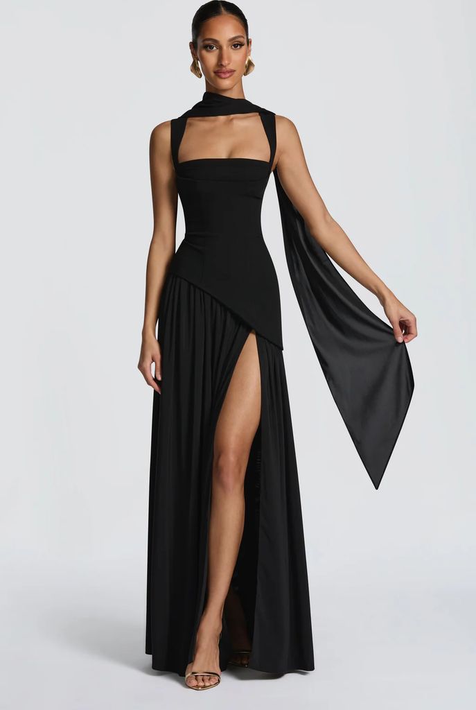 tullulah maxi dress - black