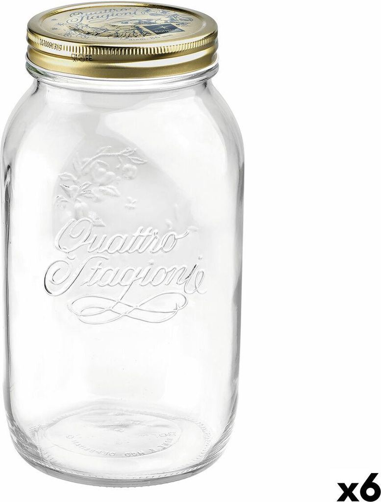 Bormioli Rocco Quattro Stagioni glasbeholdere, gennemsigtig - 6 stk.