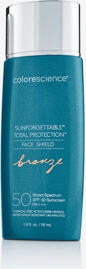 total protection face shield bronze spf 50