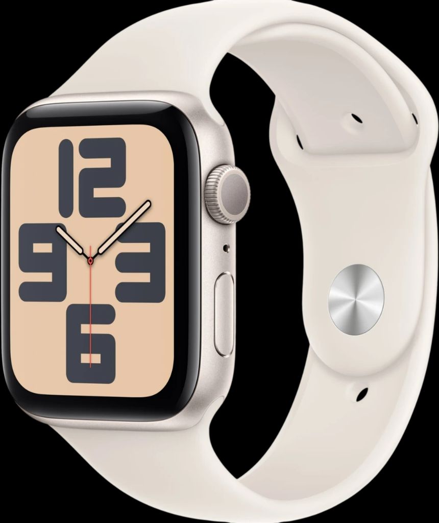 apple watch se gps 40 mm, stjerneskær aluminium urkasse med, stjerneskær sportsrem - m/l
