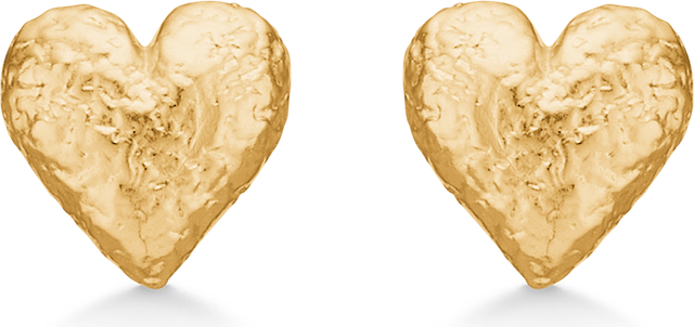 Studio Z Amour Heart Øreringe Forgyldt Sølv