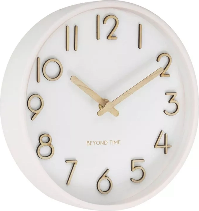 Beyond Time Madera Træ Hvid Vægur 22cm