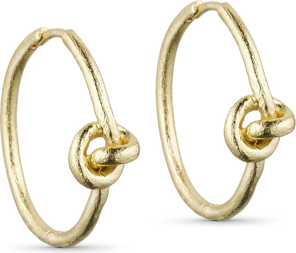 Pure by Nat Lilou Store Creoler 24k Guldbelagt