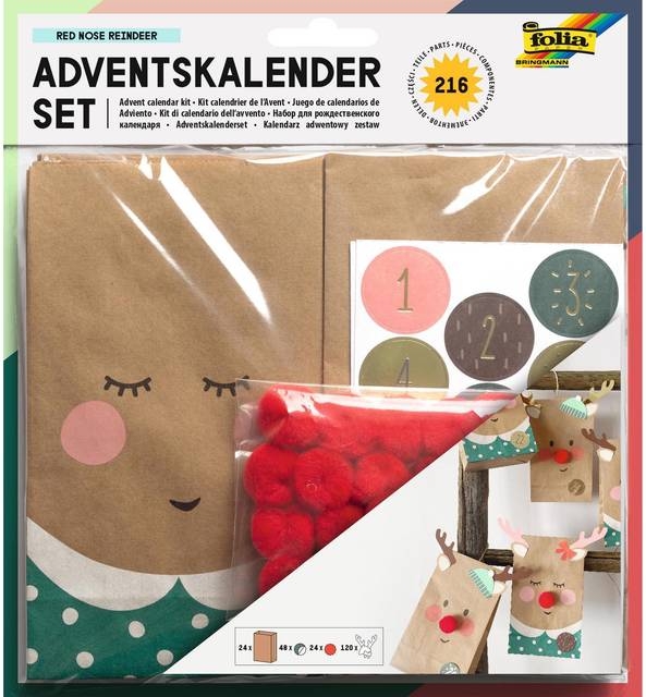 Folia Papirposer til Adventskalender Nature 24-pack