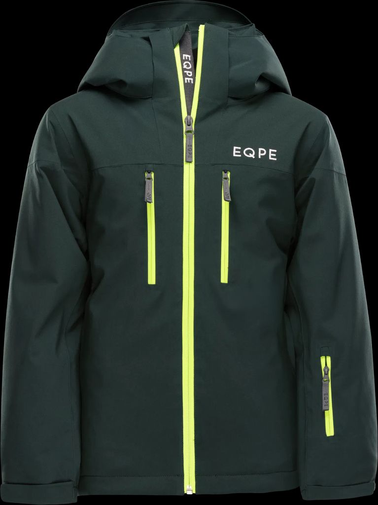 EQPE Descent Ski Jacket Jr Deep Forest Green - Grön