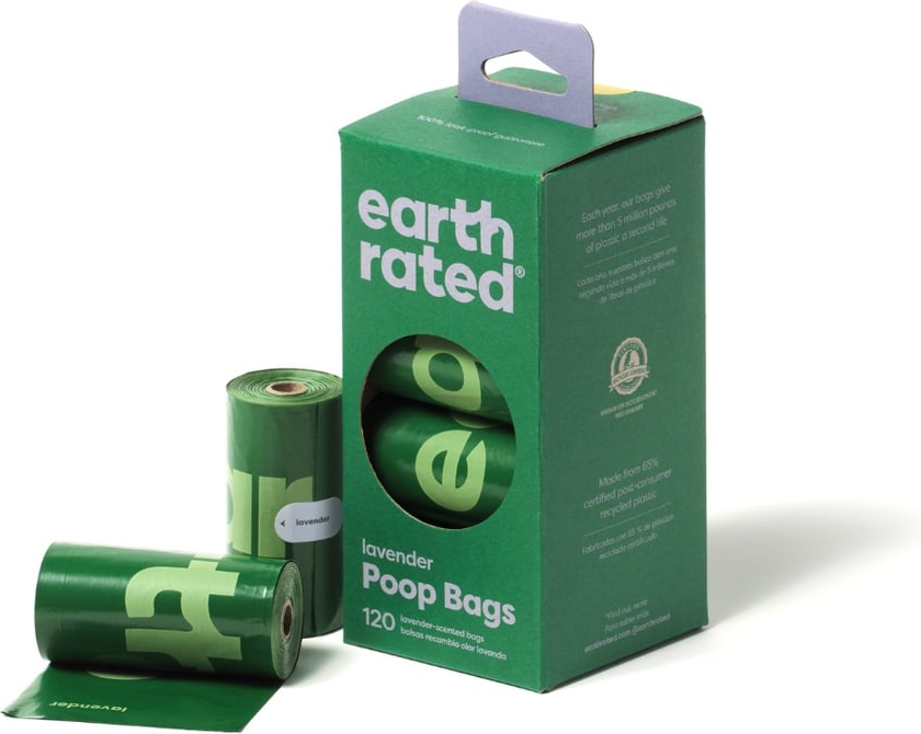 earth rated hundeposer, lavendel, 120 stk