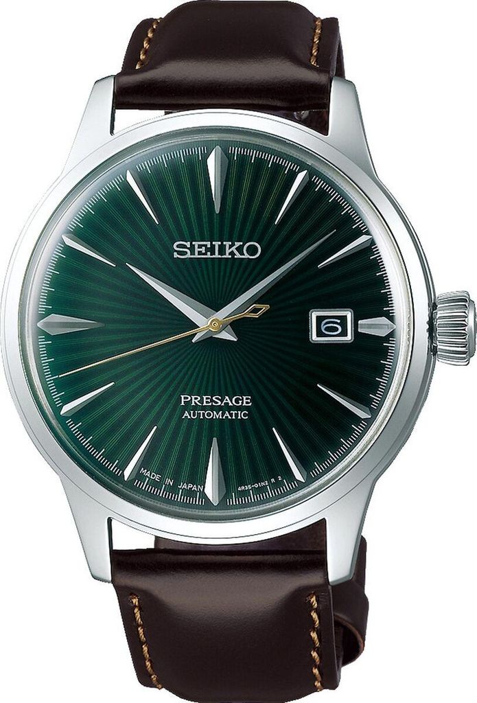 Herreur til mænd Seiko Presage SRPD37J1 - brun rem
