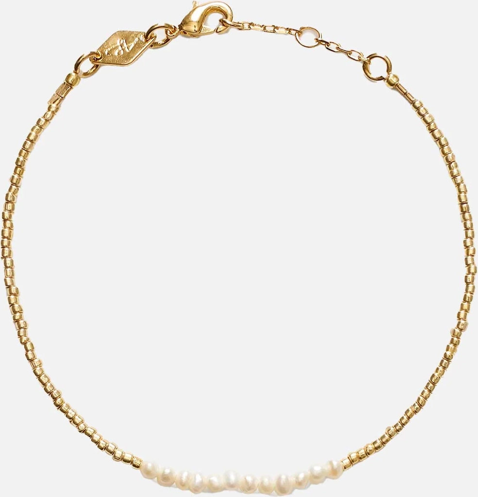 Slim Pearly Bracelet Gold