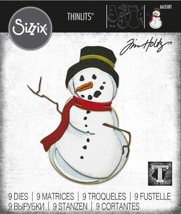 sizzix - tim holtz - thinlits die - mr. frost - 665581