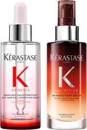 kérastase magic power duo, genesis anti-chute fortifiant serum 90ml and nutritive 8h night serum 90ml