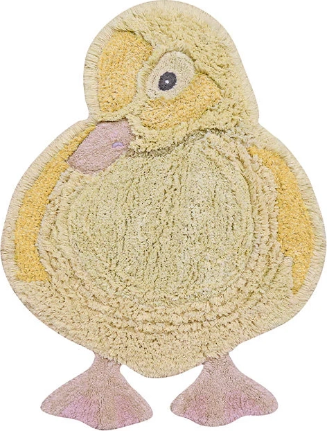 Lorena Canals Washable Animal Rug Ducky - Yellow - 120X 95CM