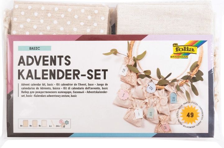 adventskalenderpose stofpose 24-pack