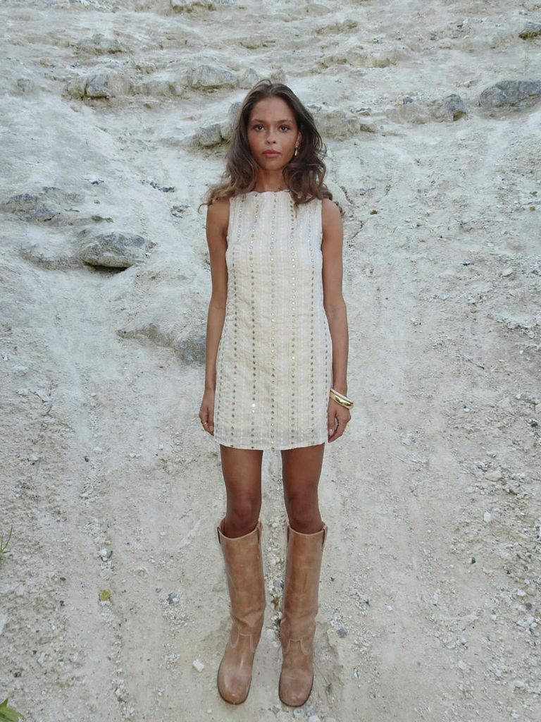 tassy minikjole - beige