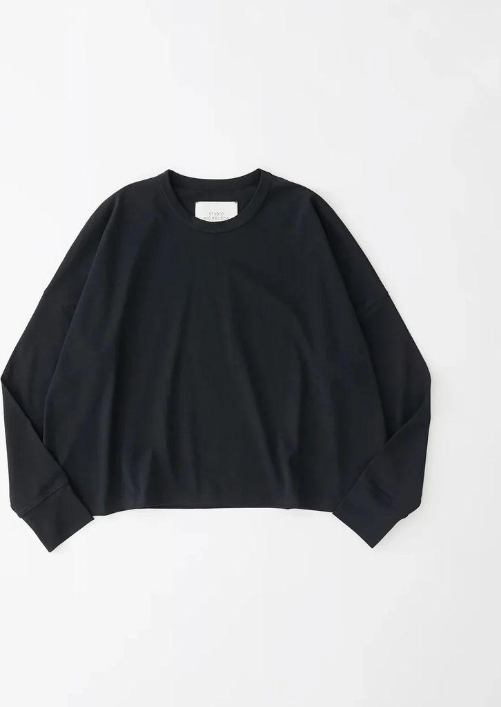 loop long sleeve t-shirt |&nbsp;black