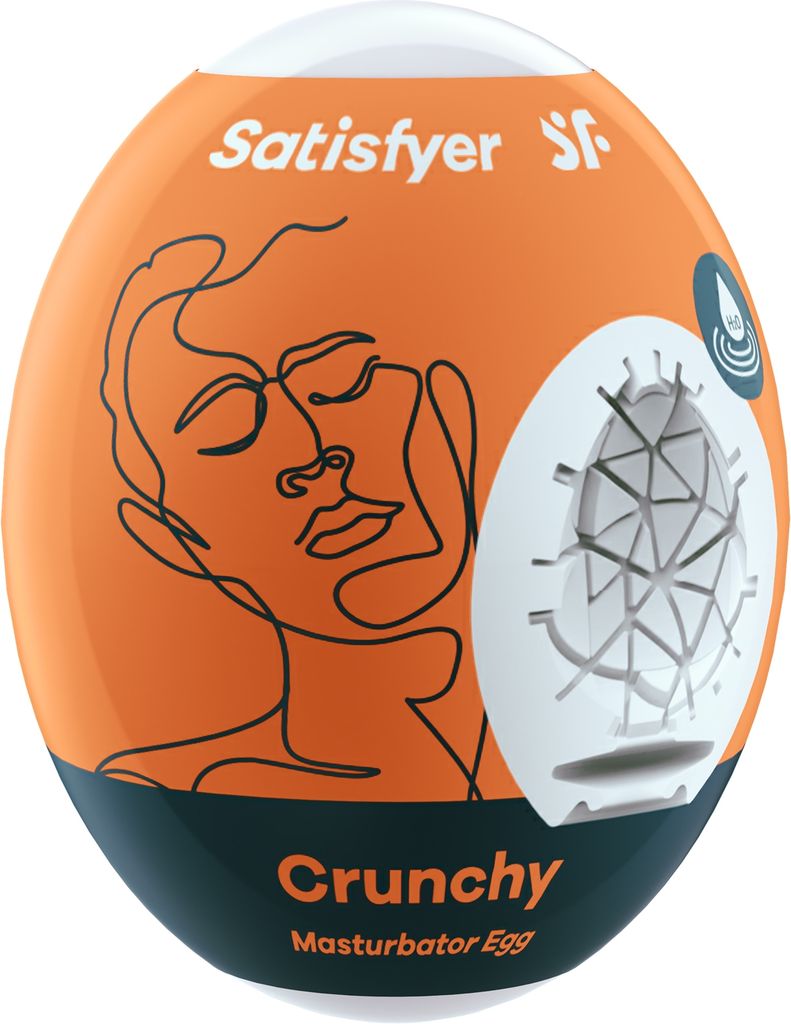 Satisfyer Crunchy Onaniägg        - Vit