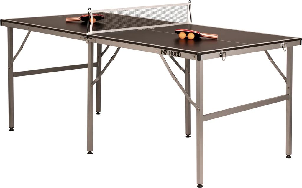My Hood - Bordtennis Maxi Alu 182x91cm - Sort , sammenklappelig