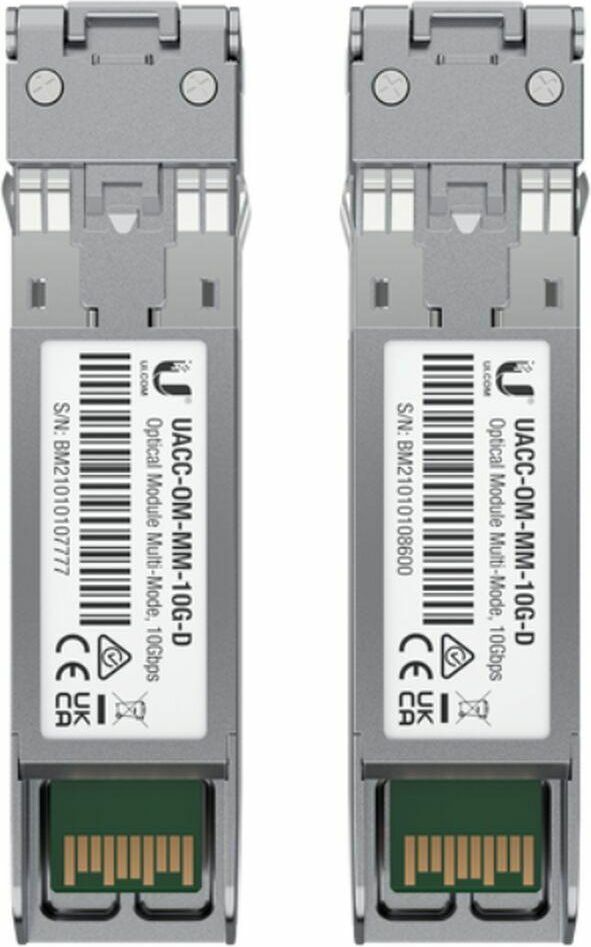 SFP+ multimode fibermodul UBIQUITI UACC-OM-MM-10G-D-2 (2-pak)