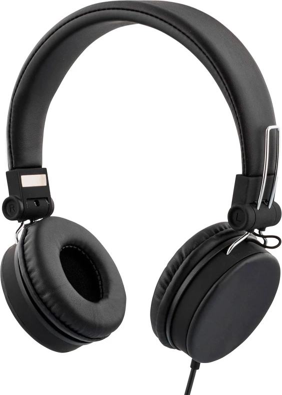 Deltaco Wired On-Ear Headset Black