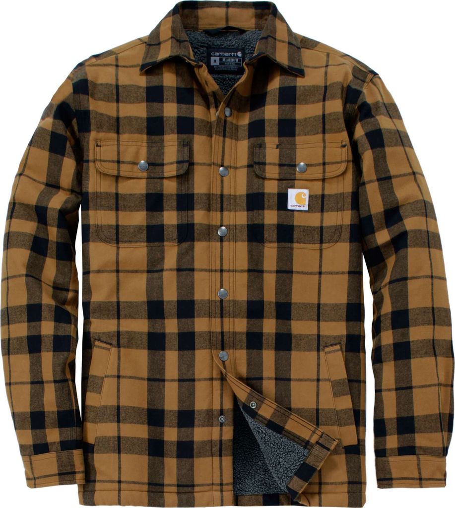 carhartt flannel skjortejakke