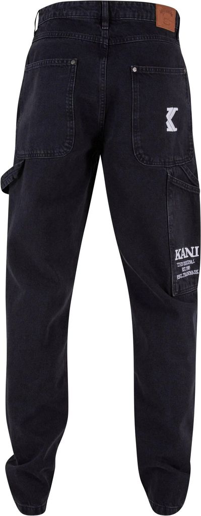 karl kaniretro tape worear denim - jeans tapered fit - vintage black