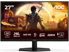 AOC Gaming Q27G42ZE skærm - WLED - 27" - Fast IPS - 1ms,0,3ms - QHD 2560x1440 ved 240Hz