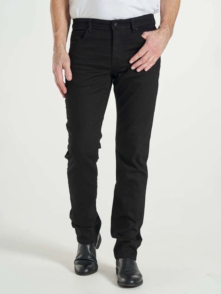 stretch jeans 'robbie' - raw black (303)