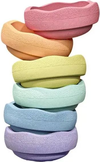 stapelstein stepping stones set of 6 - pastel