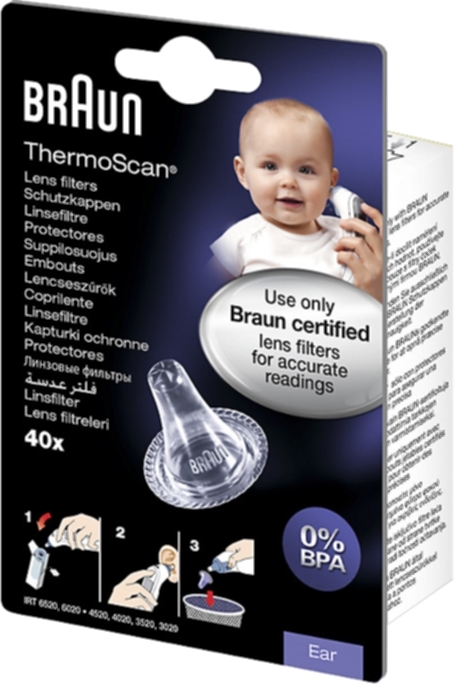 braun lf40 linsefilter til termometer - 40 stk