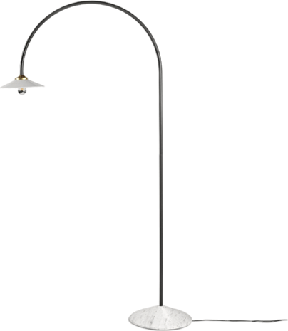 Valerie Objects Standing Lamp Marble N°2 Green - Black - H172CM