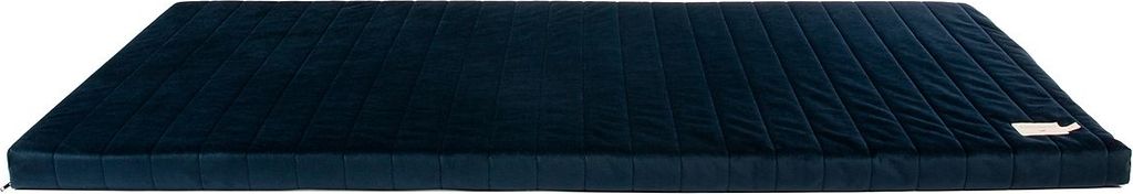 NOBODINOZ Zanzibar Velvet Mattress 120X60X4 - Navy - 120X60X4CM