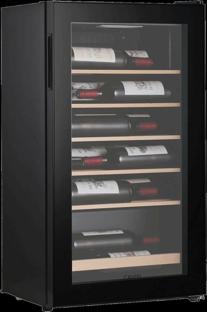 Cavin Fritstående Vinkøleskab Polar Collection 17 Sort
