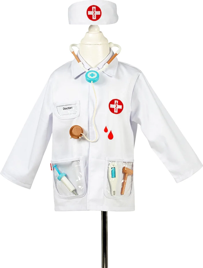 souza udklædning, doktorsæt - str. 4-7 år