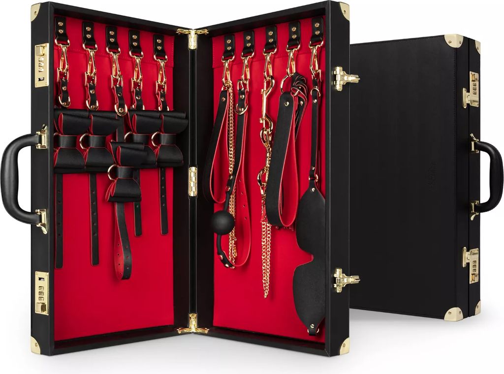 Bedroom Fantasies Bedroom Fantasies Bondage-Koffer 11 Teile PU-Leder Schwarz