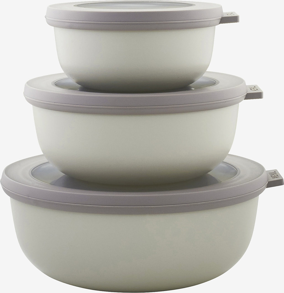 mepal cirqula lav skålesæt 3 stk, nordic white
