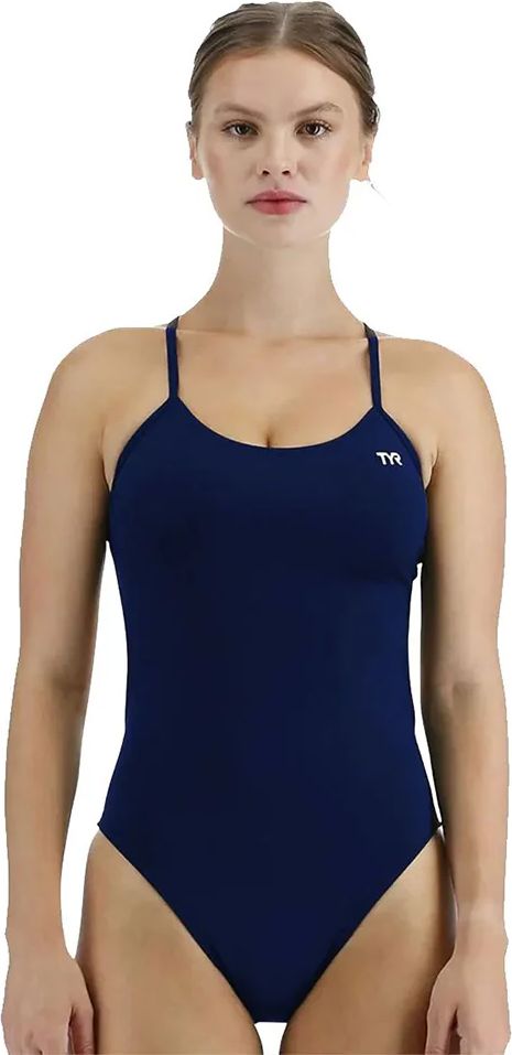 tyr durafast elite solid cutoutfit badedragt - navy