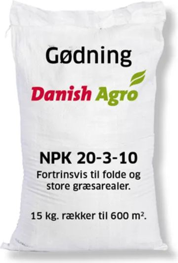 græsgødning, npk 20-3-10, 15kg