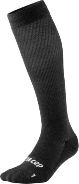 cep flight socks tall, løbestrømper, dame, sort