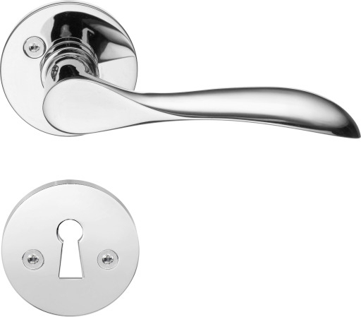 Beslagsboden Innerdörrhandtag B857Kn Polerat Krom 1st 72x110mm